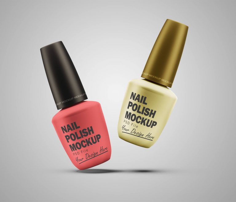 Plastic Nail Polish Mockup