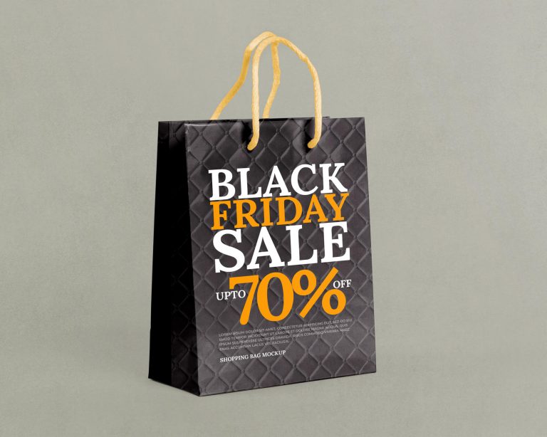 Standing Shopping Bag Mockup