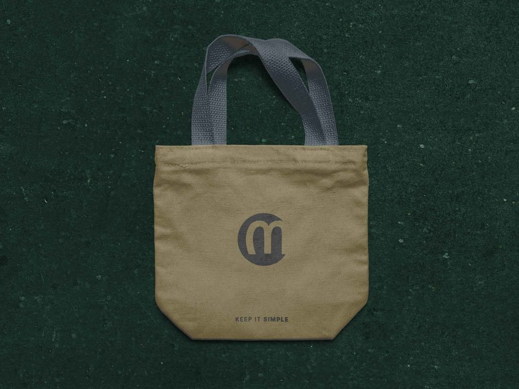 small reusable bag mockup