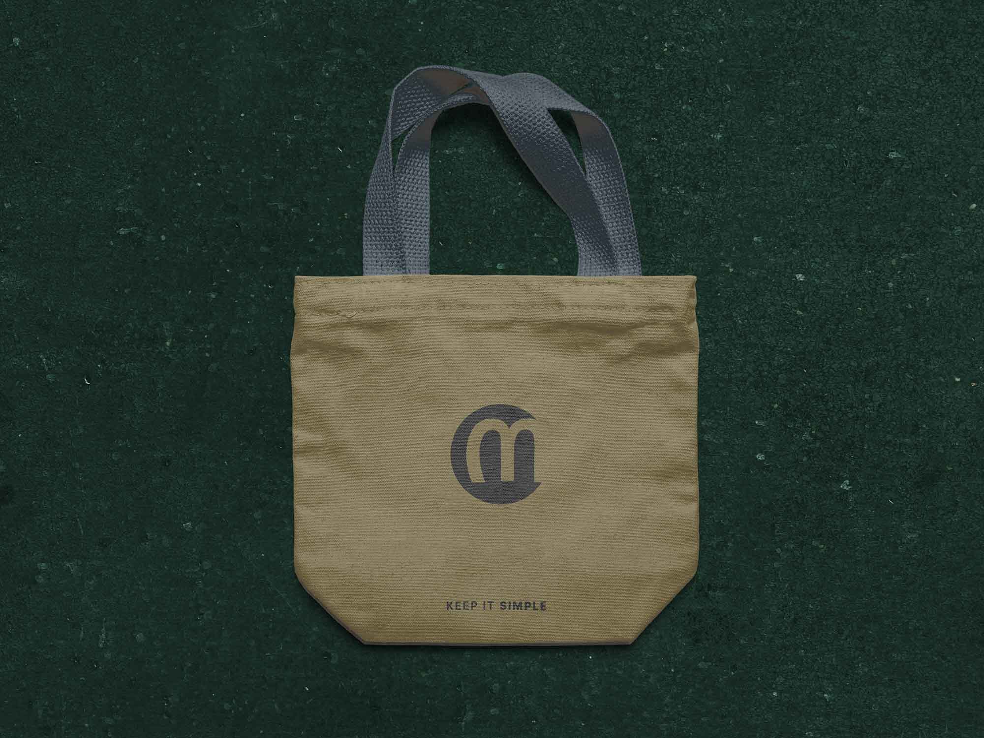 small reusable bag mockup