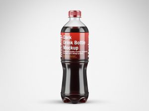 Dark Drink Bottle Mockup