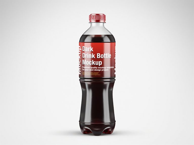 Dark Drink Bottle Mockup