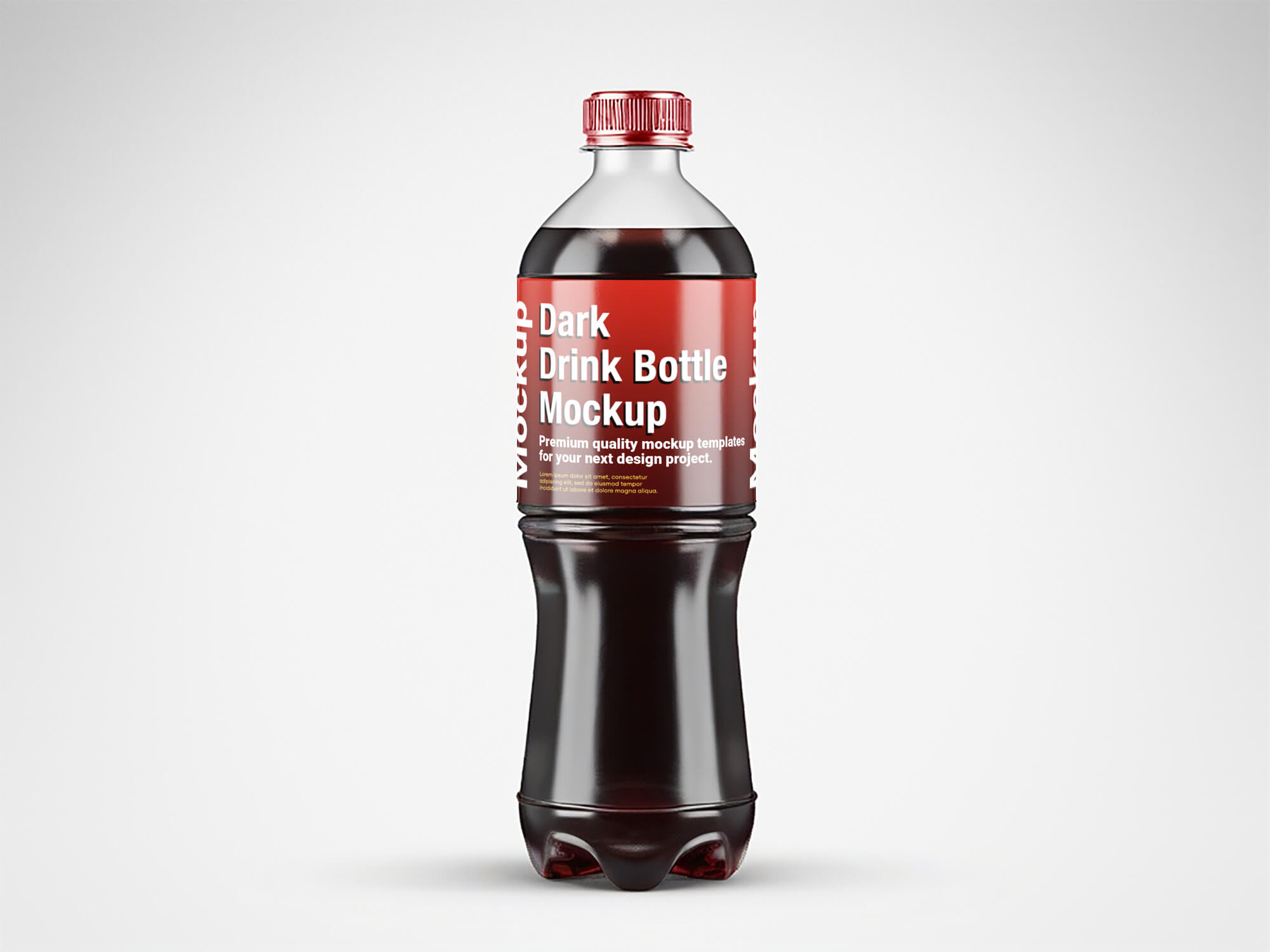 Dark Drink Bottle Mockup