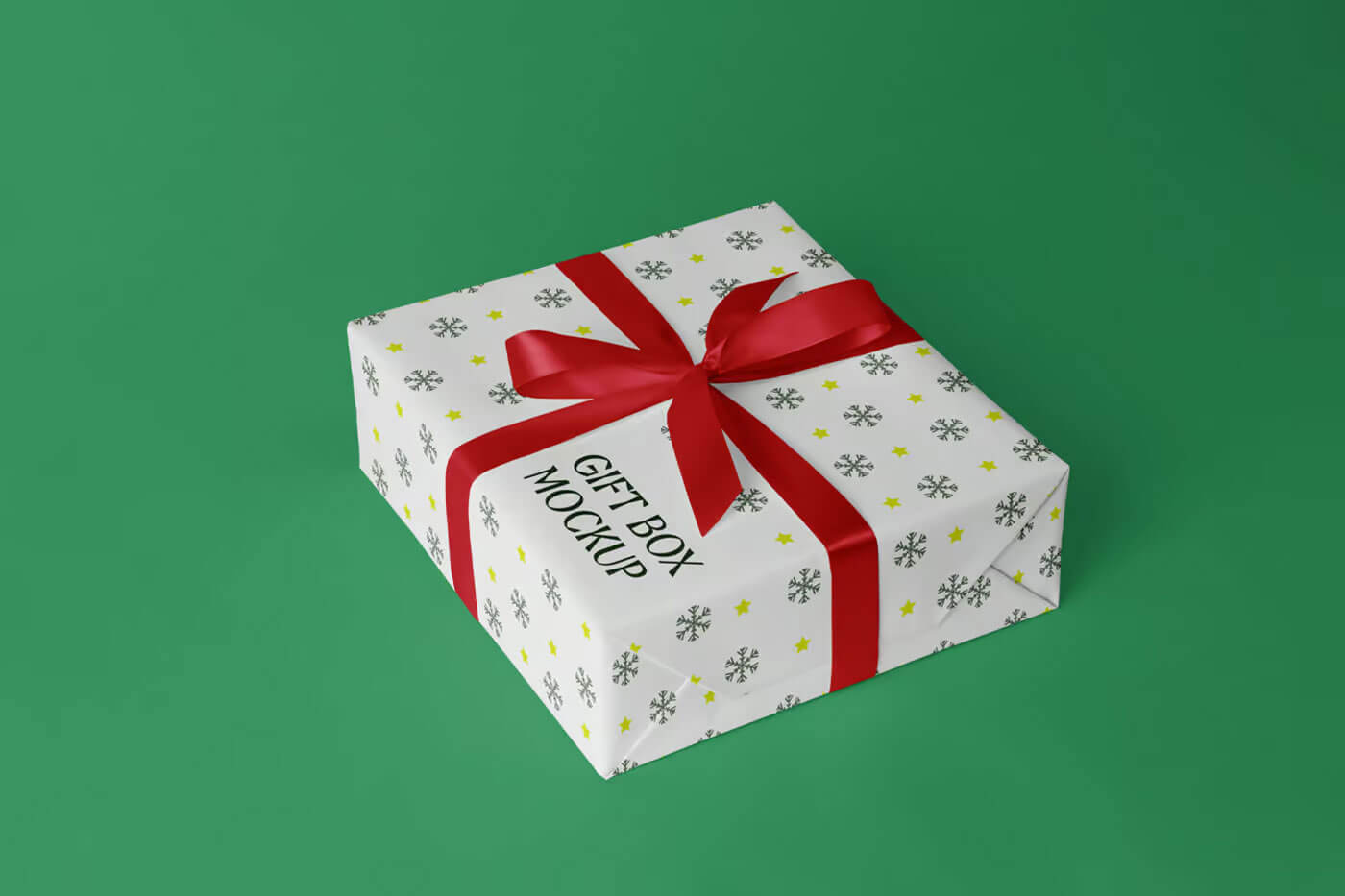 Free Gift Box Mockup1