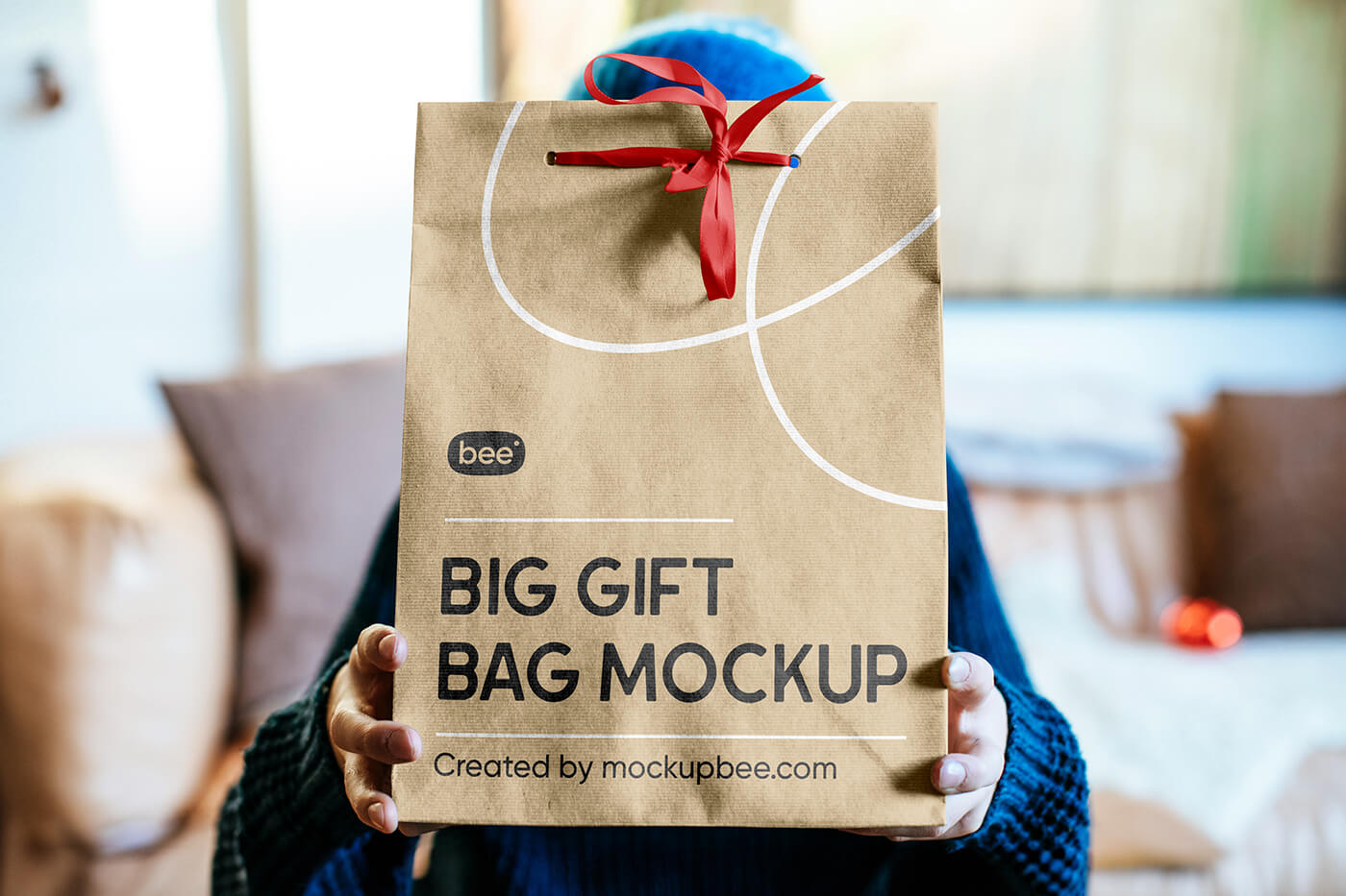 Free Big Eco Gift Bag Mockup1