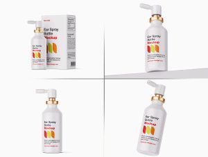 Ear Spray Bottle Mockup