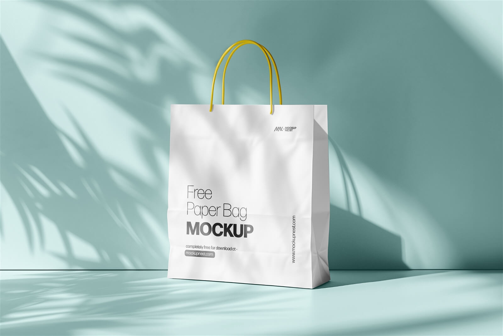 Paper Bag Mockup With Shadow Overlay1