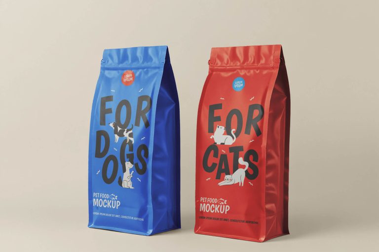 Pet Food Pouch Mockup
