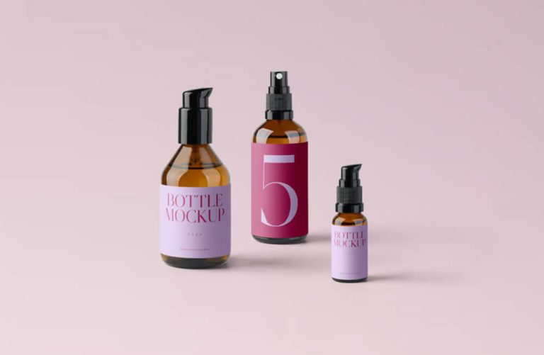 Pump Bottle Cosmetic Mockup