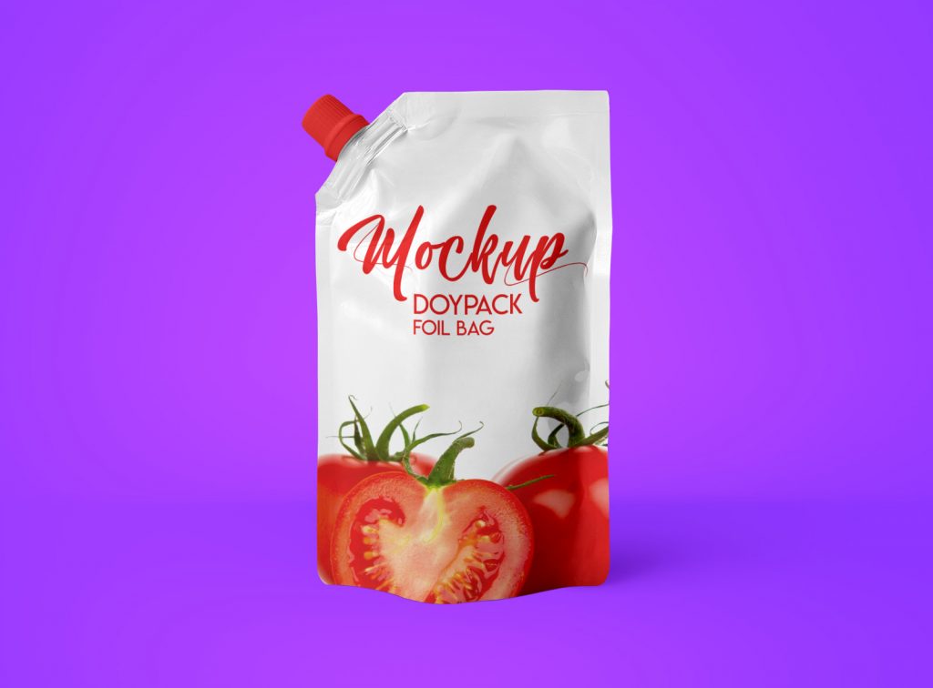 Doypack Stand-Up Pouch Mockup