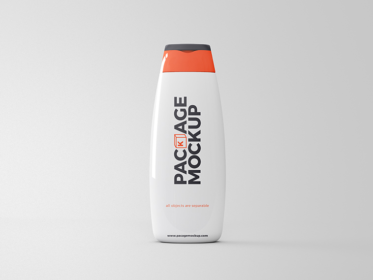 Profit Converge orange Shampoos Conditioners Bottle Packaging Mockup PSD - Package Mockups