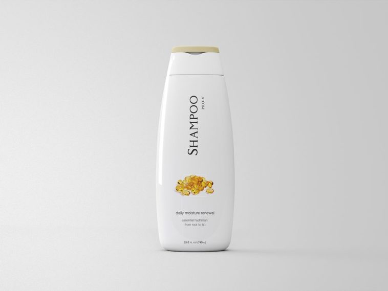 shampoo Package Bottle Free mockup