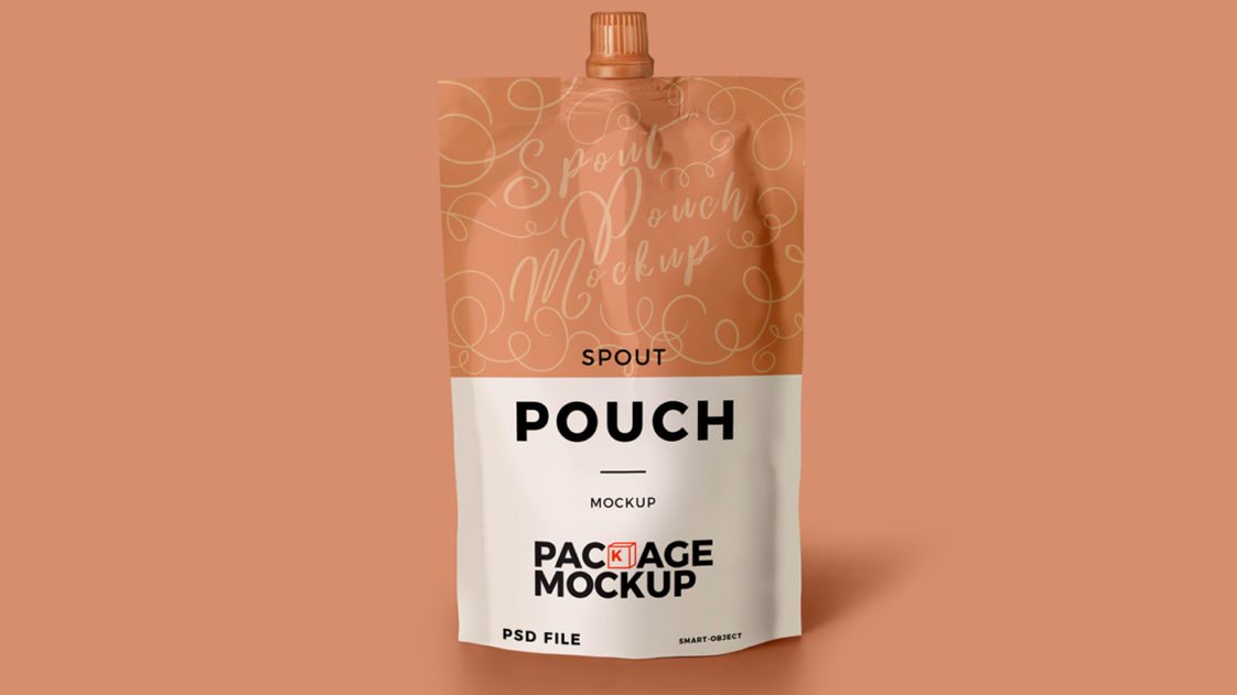 Free Spout Pouch Packaging Mockup - Free Package Mockups