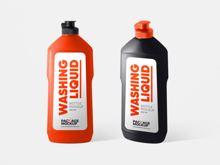 Download Cleaning Liquid Bottle Mockup Package Set Free Package Mockups