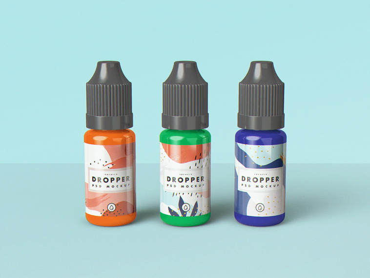 Dropper Bottle PSD Free MOCKUP