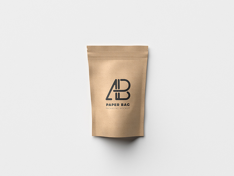 Download Brown Paper Pouch Bag Mockup Free Package Mockups