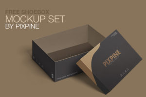 Shoe Box Packaging Mockup