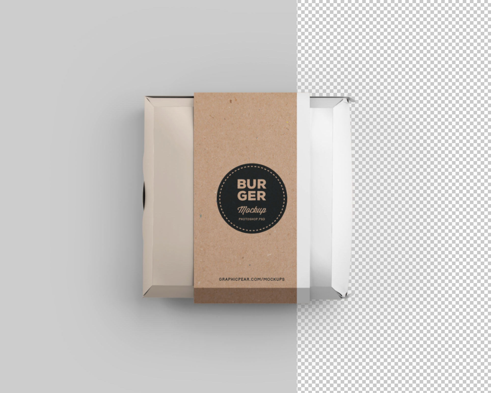 Snack Package, Sweet Box, Piece Cake, Cup Cake Box Free Mockup PSD