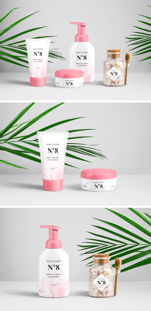 Cosmetics Package Mockup Set