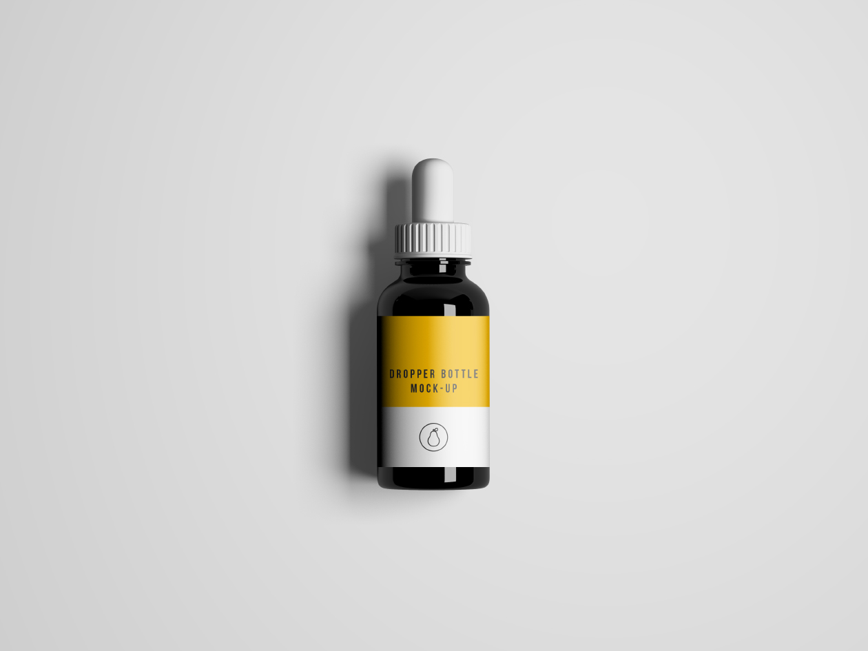 dropper bottle package mockup free