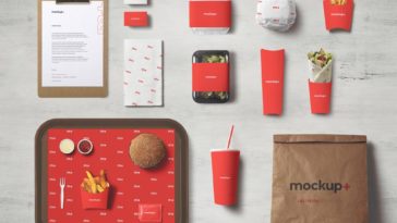 Download Free Burger Box Branding Mockup Free Package Mockups