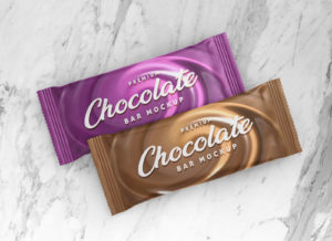 Free Chocolate Bar Packaging Cover Mockup