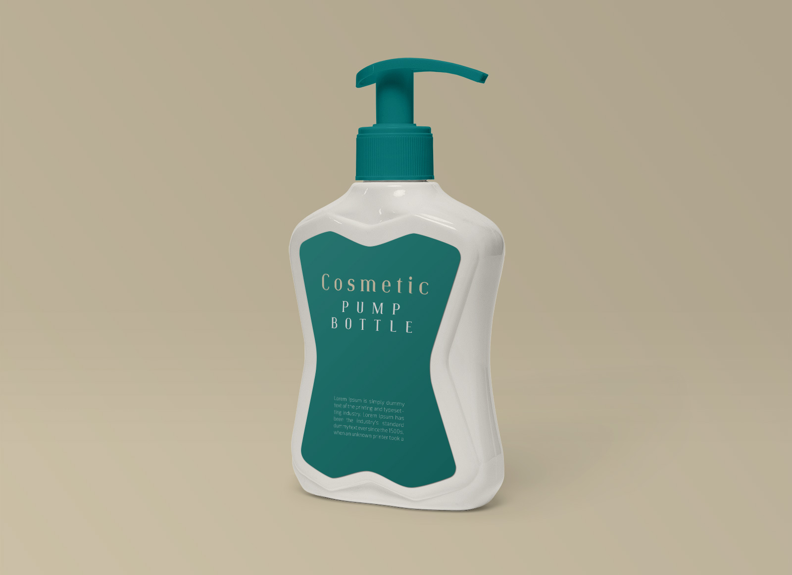 Shampoo matt bottle with pump - Smarty Mockups