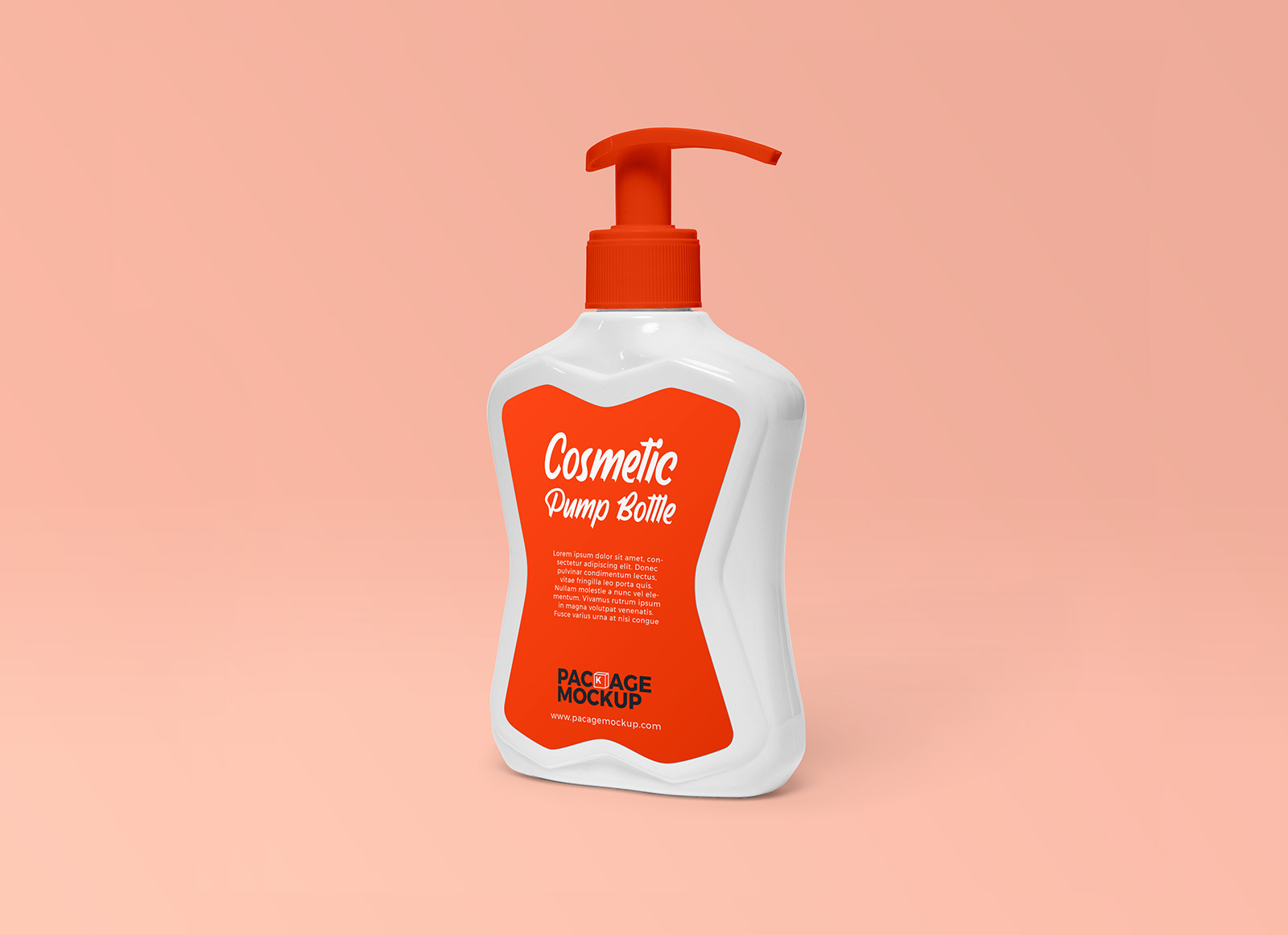 Shampoo matt bottle with pump - Smarty Mockups