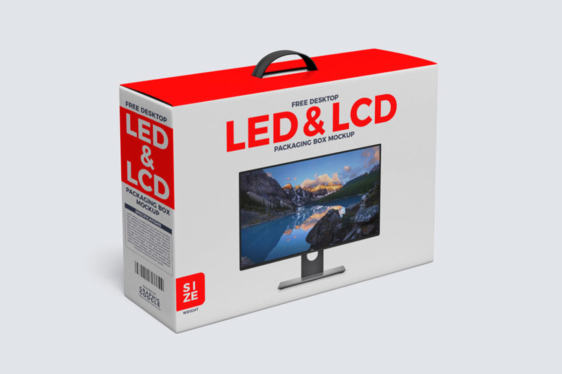 Free Electronics Box Packaging Mockup - Free Package Mockup