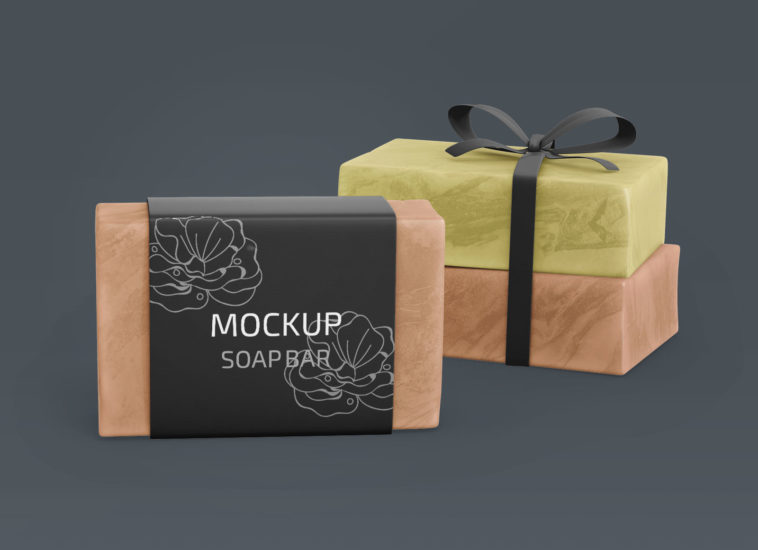 Download Free Organic Homemade Soap Wrapper Mockup Package Mockups PSD Mockup Templates