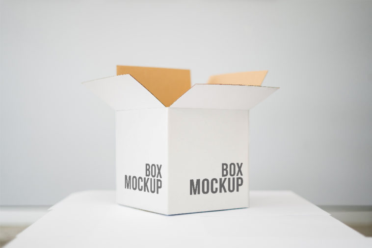 Download Free Open Square Packaging Box Mockup Free Package Mockups PSD Mockups.