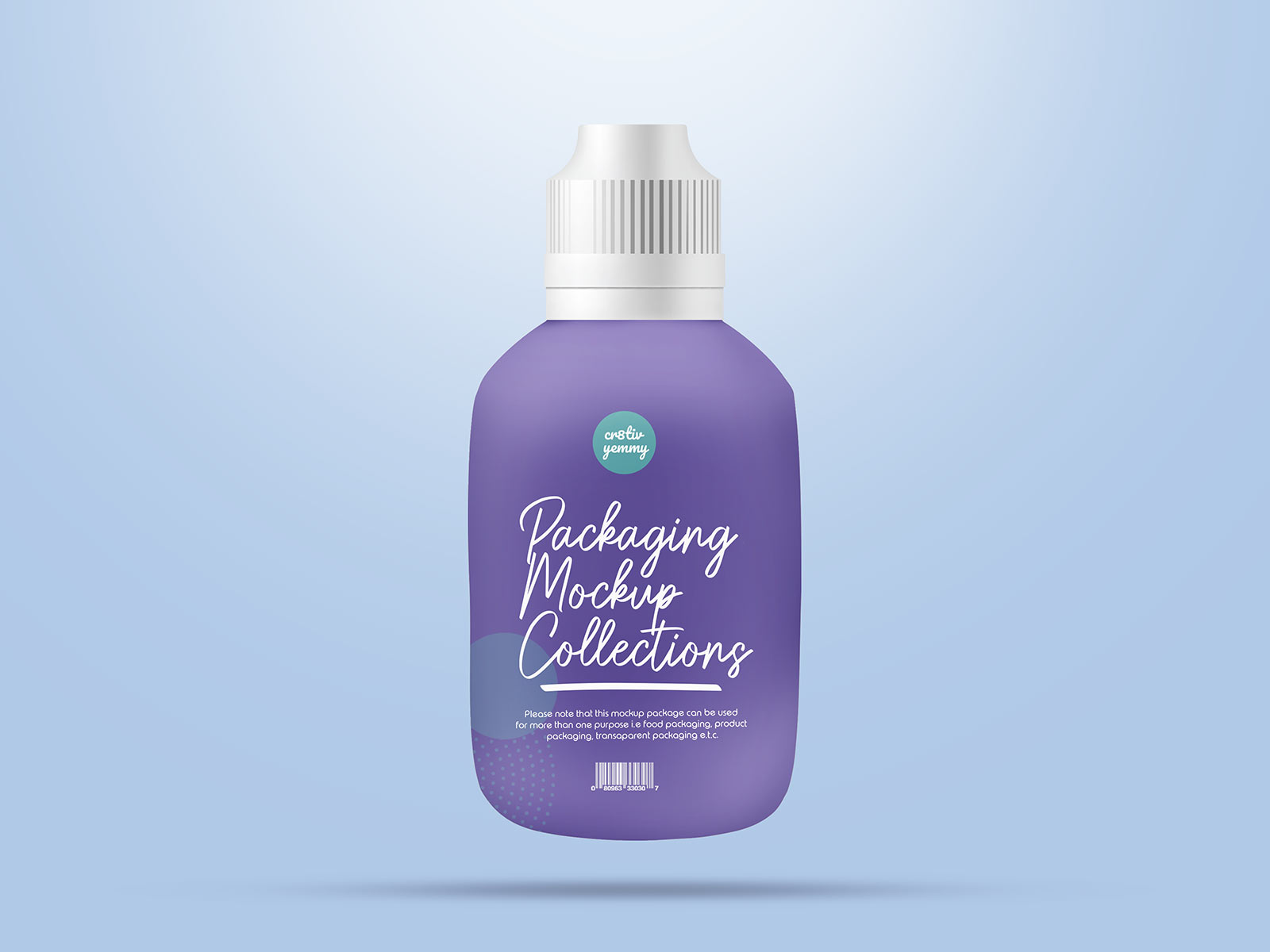 Free Cosmetic Bottle Mockup