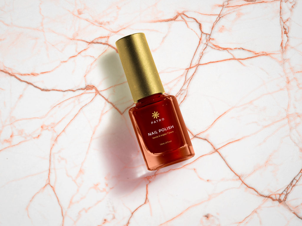 Free Nail Polish Bottle Mockup PSD File