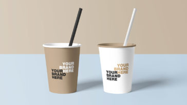 Download Free Disposable Plastic Juice Cup Mockup Set Free Package Mockups