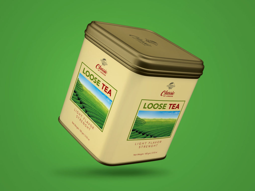 Free Tea Tin Can Mockup PSD