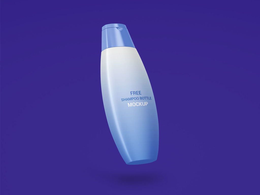 Trendy Free Shampoo Bottle Mockup PSD Set - 2 Angle - PacageMockup