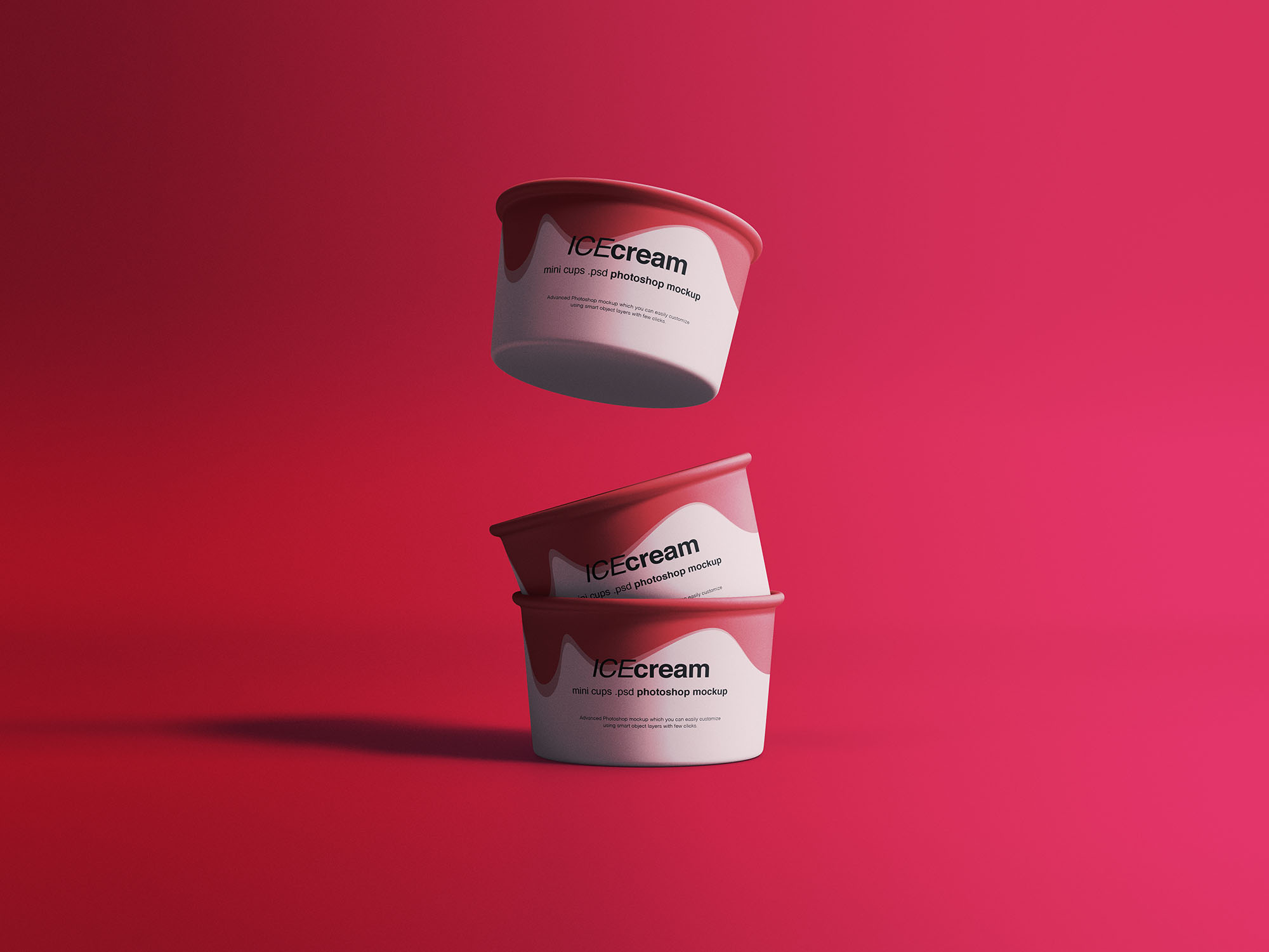Download Free Ice Cream Cups Package Mockup Free Package Mockups