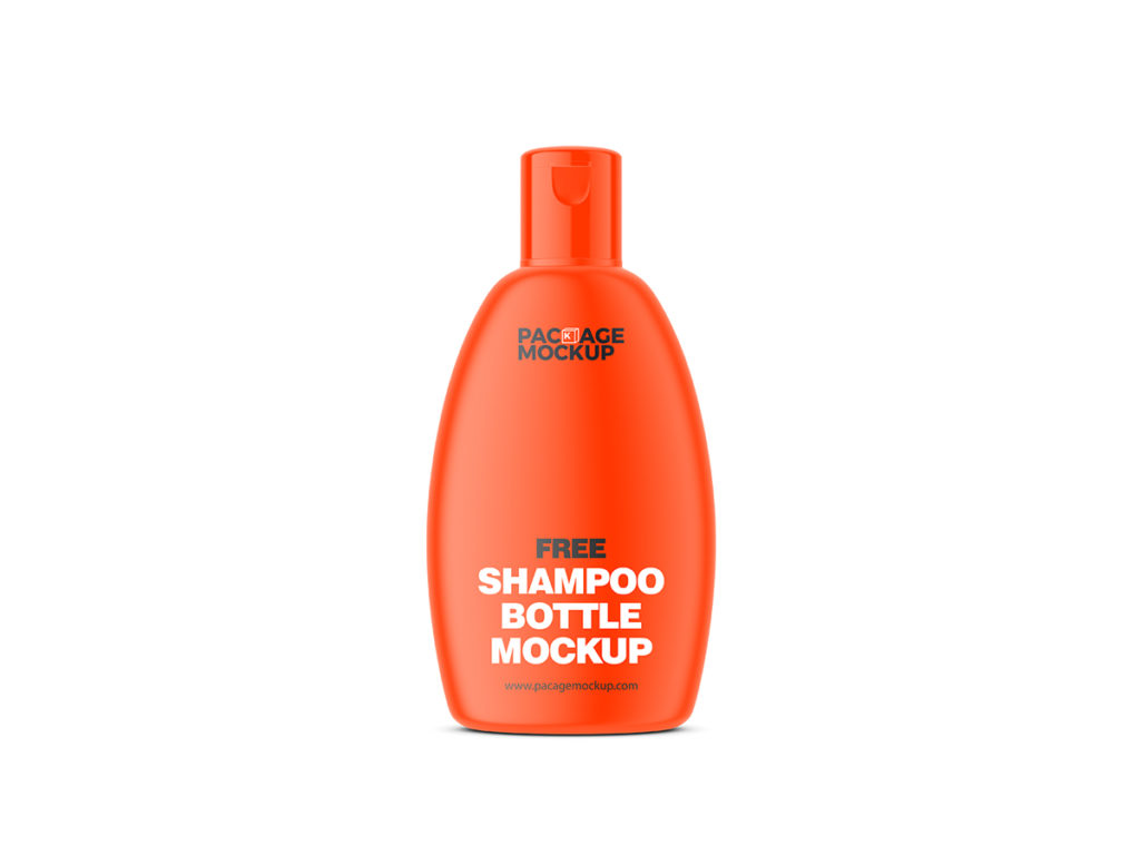 Free Shampoo Bottle Packaging Mockup PSD