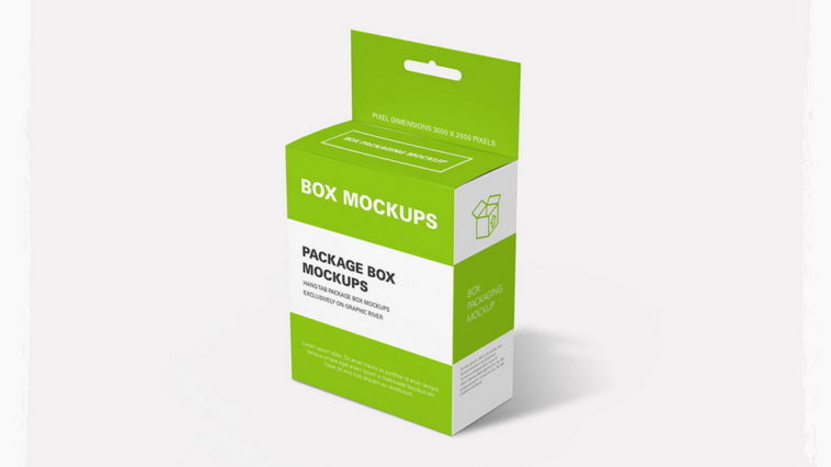 Download Free Hanging Display Box Packaging Mockup Free Package Mockups PSD Mockup Templates