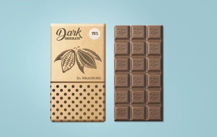 Download Free Chocolate Bar Branding Packaging Mockup Free Package Mockups PSD Mockup Templates