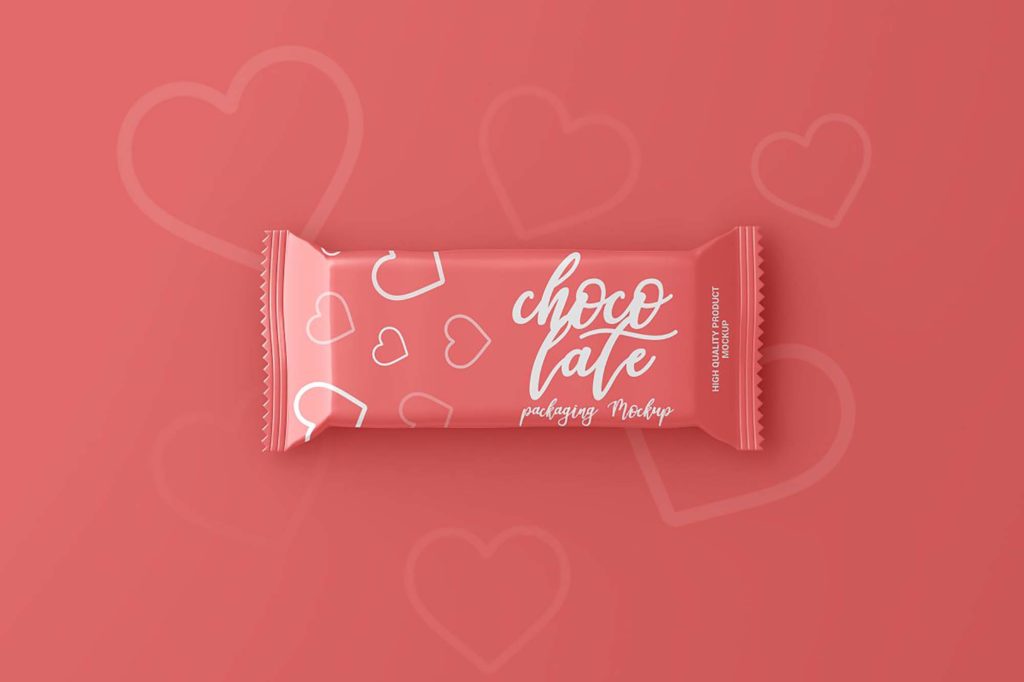 Chocolate Bar Packaging Mockup