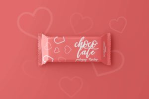 Chocolate Bar Packaging Mockup