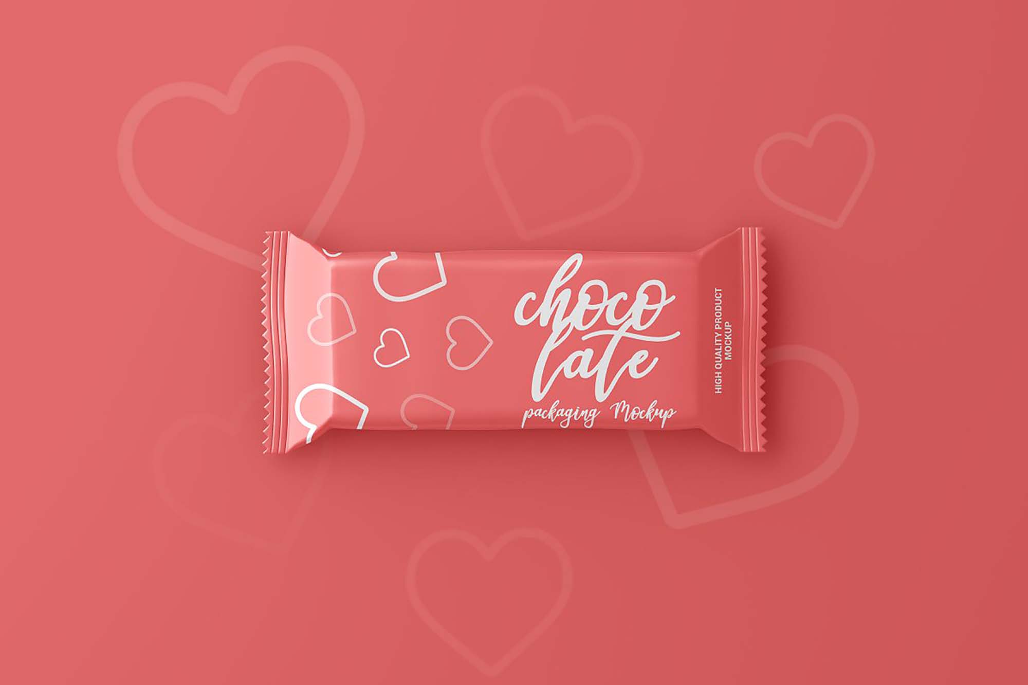 Chocolate Bar Packaging Mockup
