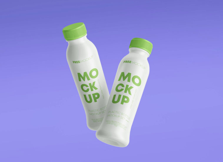 Download Multipurpose Plastic Bottle Mockup Set Free Package Mockups