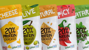 Protein Cracker Snacks Desserts Package design
