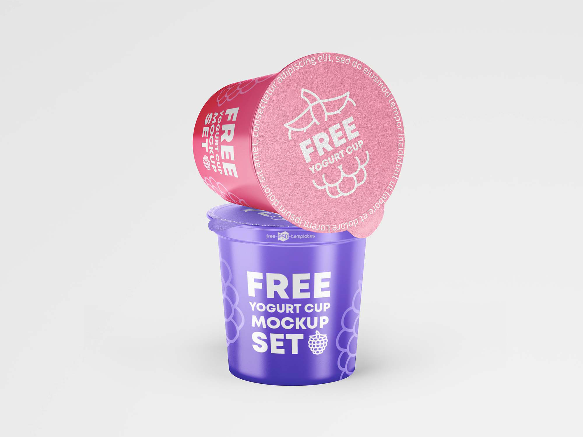 Download Free Yogurt Cup Mockup Free Package Mockups