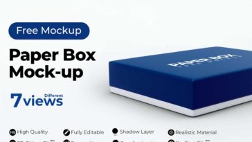 Download Free Small Jewellery Box Packaging Mockup Free Package Mockups PSD Mockup Templates