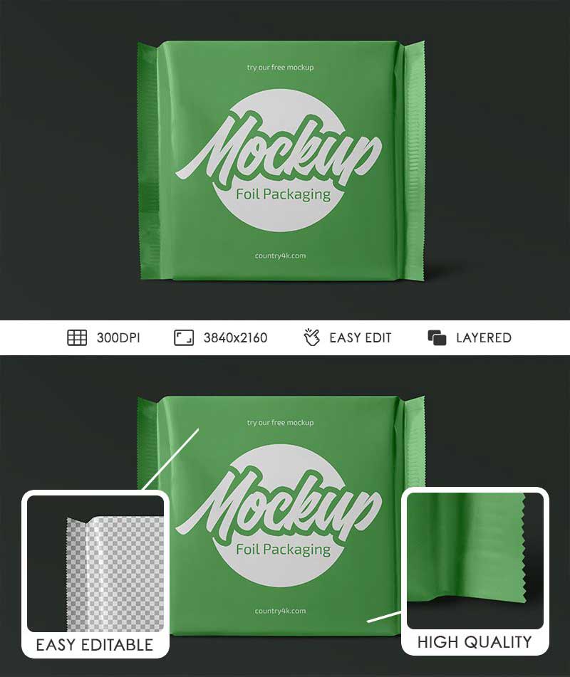 Cookies Packet Mockup