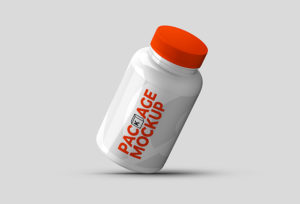 Plastic Medicine Bottle Mockup