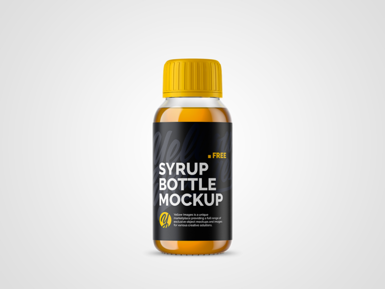 Download Free Orange Syrup Clear Glass Bottle Mockup Free Package Mockups Yellowimages Mockups
